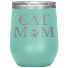 Load image into Gallery viewer, Wine Tumbler- Cat Mom
