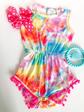 Load image into Gallery viewer, Far Out Pom Pom Romper
