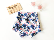 Load image into Gallery viewer, Navy Floral Bummies
